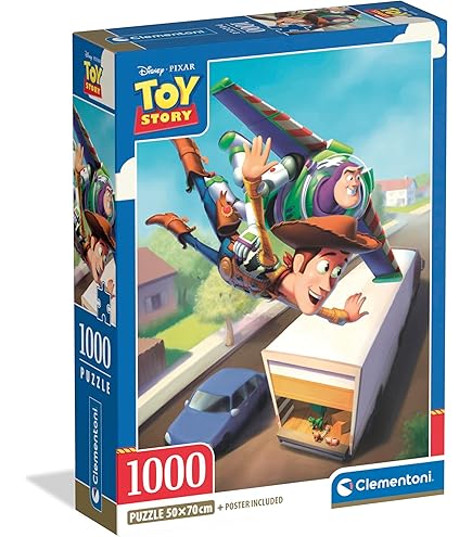 Cleentoni - Puzzle 1000 Pezzi Fuetti per Adulti e Ragazzi, Illustrazione Tex con Poster