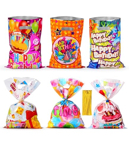 BOFUNX 120 Sacchetti Regalo Di San Valentino – Trasparenti Con Etichette A Cuore, Perfetti Per Caramelle E Biscotti - 5