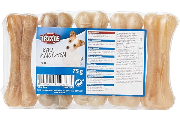 Trixie 2787 Os à mâcher pressés 8 cm 5 × 15 g