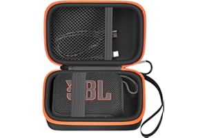 Tragetasche Kompatibel mit JBL Go 4 - tragbarer Bluetooth-Lautsprecher Box Pro Sound, Auch für Go 3/Go3 Eco/Go2 Wasserdichter Mini Wireless Lautsprecher - Nur der Fall (Schwarz)