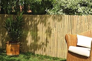 DE-COmmerce Bambus Zaun Sichtschutz CALAMA extra gehärtet (HxB) 200 x 500 cm Balkonsichtschutz, Gartenzaun, Sichtschutzzaun für Garten, Terrasse, Balkon