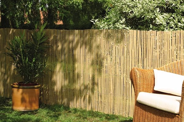 DE-COmmerce clôture en bambou pare-vue CALAMA extra durci pour jardin, terrasse, balcon (hxl) 200 x 500 cm