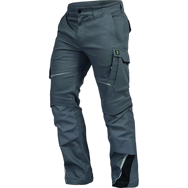 Pantalon De Travail KEILOR - Avec Poches Genouillères - Pour Mécaniciens, Poseurs De Sol - Bleu