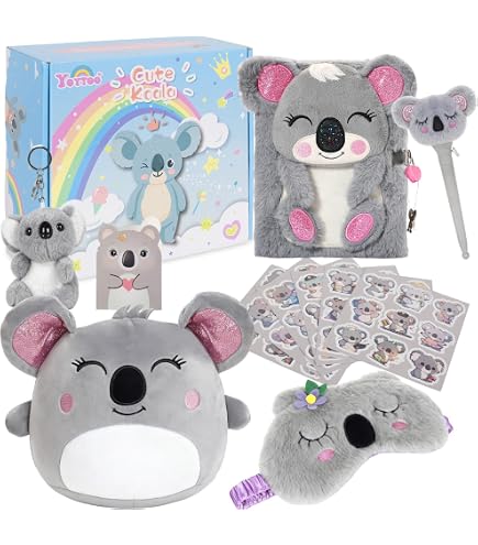 Coffret Cadeau Capybara Pour Filles 5-12 Ans – Peluche, Journal Verrouillable, Stylo, Porte-clés Et Autocollants – Idée Anniversaire Ou Noël