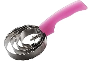 EKKIA Etrille métallique ronde fluo pailleté - rose