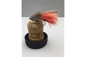 BestCity Köder für Fliegenfischen, Prime-Kollektion, Orange, 10 Stück