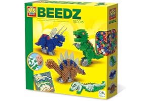 SES-CREATIVE SES Creative- Perline da Stirare-Dinosauri, Colore Various, 06262