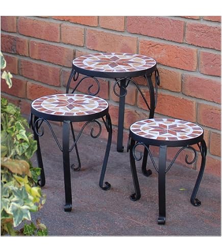 Sostegno Per Piante DanDiBo Con Vaso In Metallo, Nero E Bianco Vintage, Altezza 75 Cm - 2