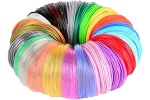 3D Pen/3D Printer Filament, 24 Colors 1.75mm PLA Filament Pack, High-Precision Diameter Filament, Each Color 10 Feet, Total 240 Feet Lengths by Mika3d