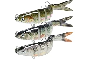 ‎TRUSCEND TRUSCEND Angelköder Crankbait, Alle Wasserschichten Serie, Hängend/Langsam/Sinkend Schwimmend/Sinkende oder Lippenlose Angelzubehör, Lebensechte Angeln Köder für Barsche, Forellen, Hecht und Zander