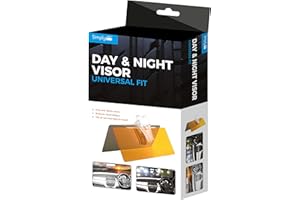 Simply VIS01 Day and Night Car Windscreen Visor, Grey, Yellow