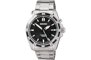 Seiko SKA785P1 Zegarek Męski, Srebrny/Czarny