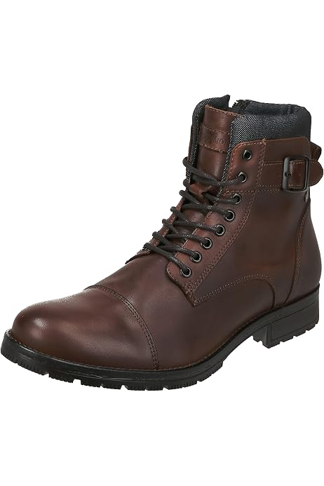 JACK & JONES Stivali Da Uomo Jfwstanton In Pelle, Antracite., 42 - 10