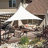 LOVE STORY Vela Ombreggiante Impermeabile 3.6x3.6x3.6m Triangolare Tenda a Vela Parasole PES Protección Rayos UV per Esterno,
