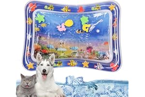 GWTDTOAD Tappetino da gioco con sensore dell'acqua, tappetino da gioco per gatti con sensore d'acqua ispessito, tappetino sensoriale dell'acqua per giochi d'acqua, Tappetino di raffreddamento gonfiabile per