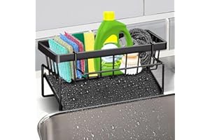 Gelanty Organizer per Lavello Cucina, Porta Spugna per Lavandino In Acciaio Inox, Non Necessita di Foratura Antiruggine