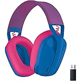 Logitech G G435 LIGHTSPEED Cuffie Gaming Wireless Bluetooth - Cuffie Over Ear Leggere, Microfoni Integrati, Batteria da 18 Or