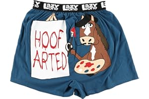 Lazy One Funny Animal Boxers, Humorous Underwear, Novelty Boxer Shorts, Gag Gifts for Men