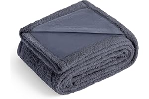 ‎YUNXANIW YUNXANIW Hundedecke, für große oder kleine Hunde, Katzendecke/wasserdichte Decke, Hundedecken groß waschbar/Reisedecke/Fleecedecken für Haustiere/Katzendecken (Dark Grey, 100cm*140cm/1pc)