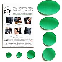 Kit Riparazione Piumino - 7 Toppe Autoadesive Impermeabili - Per Giacche E Sacchi A Pelo - Colore Viola Scuro