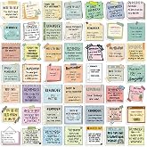 YAWYO Set of 50 Motivational Stickers, Waterproof Vinyl Positive Affirmations Stickers for Laptop, Scrapbooking, Daily, Bottl