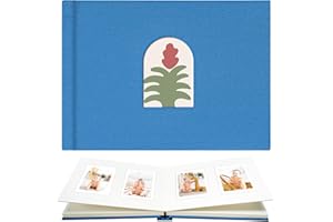 Vienrose Album fotograficzny Mini 52 kieszenie, album Polaroid, odpowiedni do aparatów błyskawicznych Mini 12, 11, 9, 8, 90, 25, Polaroid Snap PIC-300, Kodak Instant Printer, niebieski