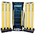 Vinson Senior Stump Set Combo of 2 with Zipper Carry Bag for Kids & Adults, Weight per Set - 750 GMS, Wicket Height - 30".