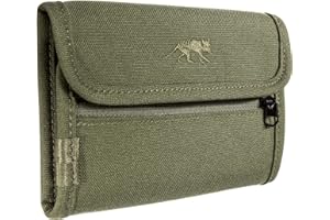 Tasmanian Tiger TT ID Wallet – portfel z zapięciem na rzepy z 3 przegródkami na karty kredytowe, 2 okienkami, przegródką na banknoty i kieszenią na zamek błyskawiczny na monety (oliwkowy)