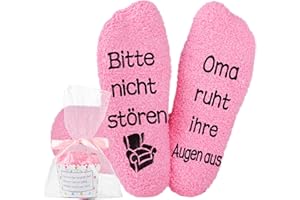 Jeasona Oma Mama Socken mit Motiv Geschenk Weihnachten Geschenke Geburtstag Geschenke
