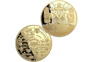 AtSKnSK Massonico Moneta Maestro Mason Massone Lodge Famiglia Mappa Strumenti Di Lavoro