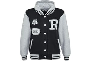 A2Z 4 Kids® Enfants Filles Garçons R Fashion Fox Baseball Encapuchonné - B.B Jacket New Fox Grey 7-8