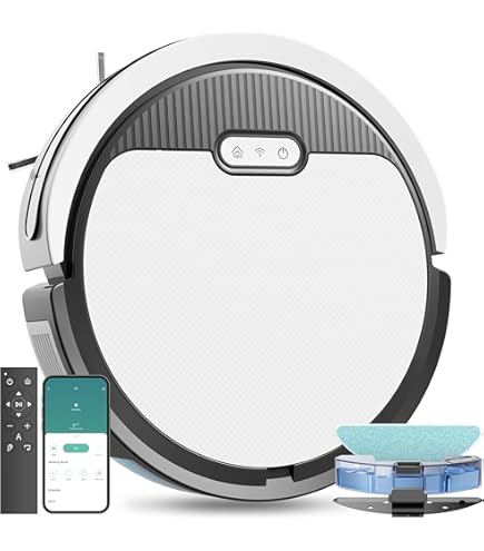 IBESOM A3 PLUS ロボット掃除機 ibesom Robotic Vacuum Cleaner A3 Plus, Self-Emptying Sweep, Mop