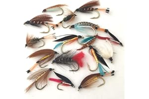 BESTCITY Fishing Flies LARGE WET FLY Size 6-8 Selection SEATROUT 16 Flies PACK #20
