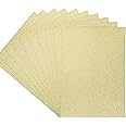 Crafters Companion A4 Coloured Glitter Single Sided Ivory– 250GSM (10 Sheet Pack) -Perfect for Arts and Crafts, Printing, Card Bases & Folding-Centura Pearl, CPG10-IVORY