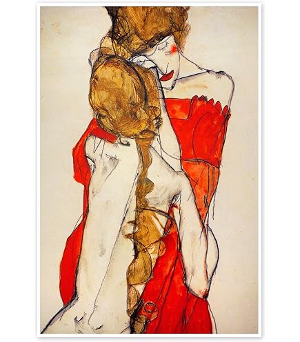 Secession 49. Ausstellung, 1918 Poster von Egon Schiele 13 x 18 cm