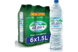 Al Ain Bottled Drinking Water Mega offer Pack - 1.5 litres (Pack of 6)