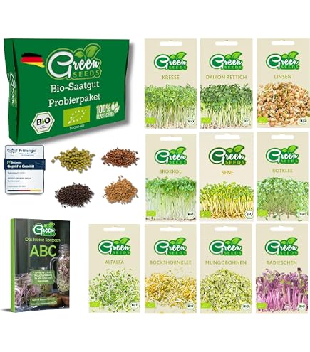 Bio Brokkoli Keimsaat 1 kg - Brokkolisamen fr die Zucht von  Brokkolisprossen - der natrliche Energiespender - lecker in Salaten :  Amazon.de: Lebensmittel & Getrnke