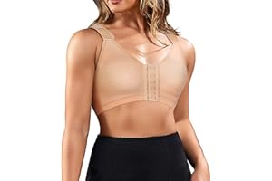 CHUMIAN Reggiseno Sportivo Post-Chirurgico Donna Bralette Senza Ferretto Taglie Forti Reggiseni con Chiusura Frontale