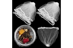 Tyqour 100 sztuk jednorazowych filtrów do zlewozmywaka kuchennego, elastyczne, jednorazowe filtry, sitko do odpływu wody