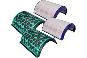 vhbw Set de filtro 2 uds. compatible con Dyson Hot + Cool Autoreact HP7A purificador de aire - filtro Hepa, filtro carbón activo