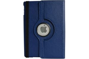 flyorigin Coque iPad 10,2 Pouces Coque pour iPad 7 iPad 8 iPad 9 (7e et 8e et 9e génération iPad 2019/2020/2021) Rotation à 360 degrés Smart Sleep Wake Case Coque iPad, Navy blue