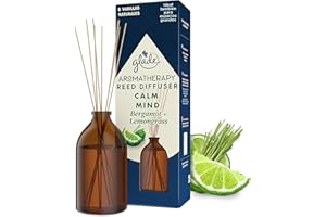 Glade Aromatherapy Varillas Fragancia Calm Mind, Líquido Con Aceites Esenciales, color Incoloro, 80 ml