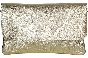AMBRA MODA AmbraModa GLX11 – Bolso bandolera Carteras de mano clutch para mujer, de piel auténtica