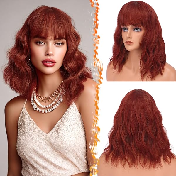 WIG ME UP Damenperücke Lang & Glatt, Mittelscheitel, Braun-Mix Mahagoni (ca. 75 Cm)
