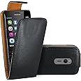 FoneExpert Nokia 230 Custodia Cover Case, Flip Case Custodia Pelle accessori Protective A Libro Cover per Nokia 230