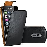 Nokia 230 Hülle, FoneExpert® Hülle Case Cover Hüllen Etui Ledertasche Premium Lederhülle Schutzhülle für Nokia 230