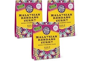 THE SPICE SULTAN FRESHLY GROUND SPICES COOK & DISCOVER The Spice Sultan - Malaysian Rendang Curry with Turmeric Rice Curry Meal Kit (3 Pack), Easy to use, Natural Ingredients, Vegan & Gluten Free. Each spice kit serves 4 people.