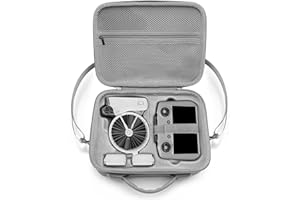 Veftsvy Tasche für DJI Flip Drohne, PU wasserdichte Case, Tragbare Reisetasche mit Schultergurt für DJI FLIP Drohne und Akku Zubehör & DJI RC-N3 oder DJI RC 2 Controller