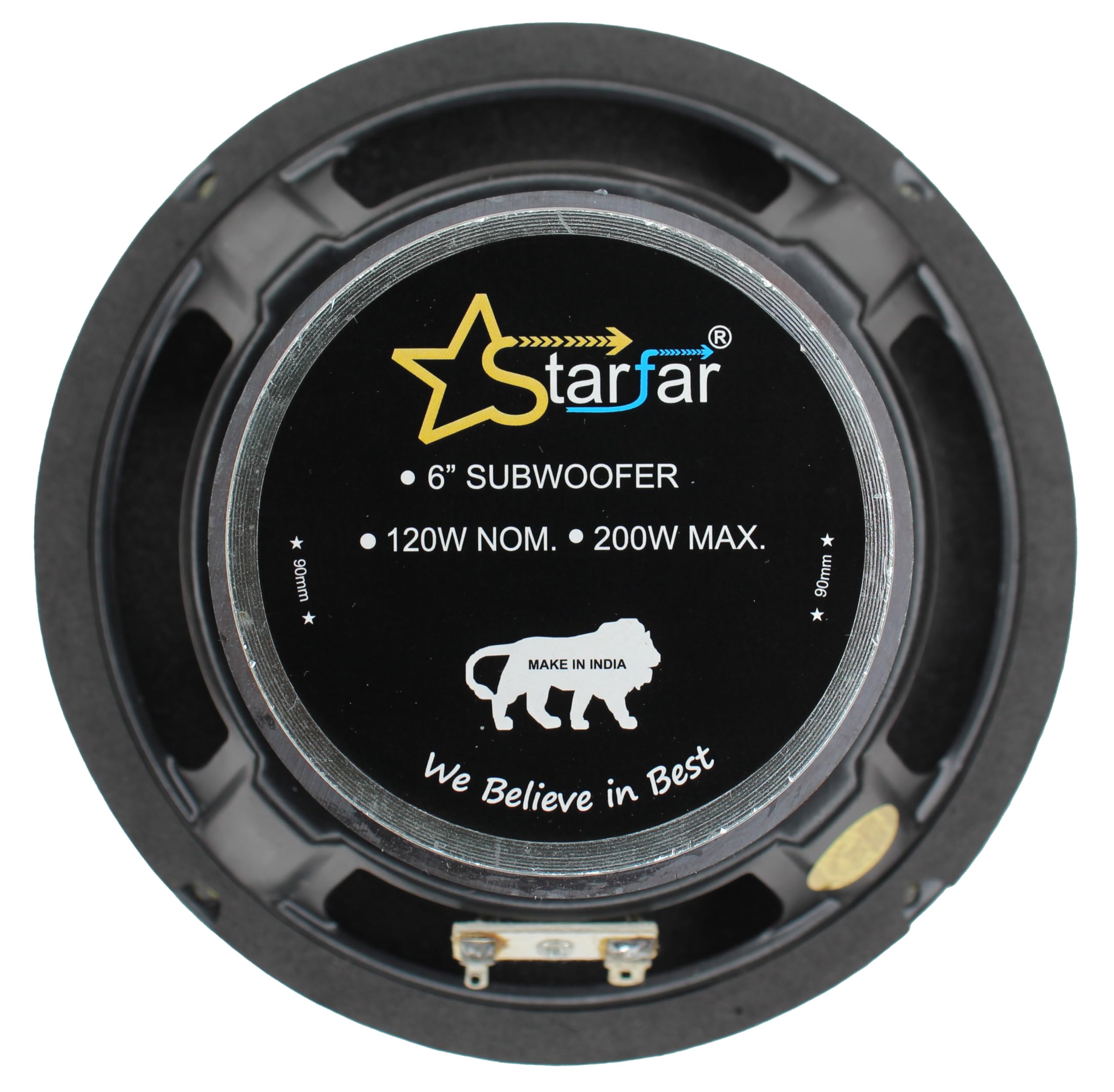 Powerful Sound Experience with Starfar 6 Inches Subwoofer 4Ohms 120Watts