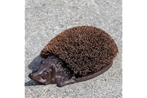 Woodside Heavy Duty Cast Iron Hedgehog Boot Brush & Scraper for Wellies, Trainers, Shoes etc Mud & Dirt Brush